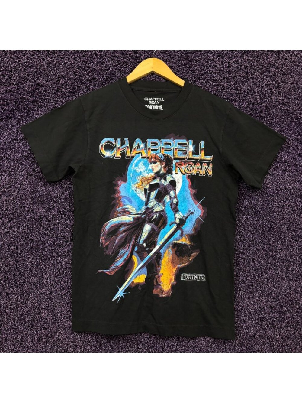 Chappell Roan x Fortnite Roan of Arc Collab Poster T-Shirt S